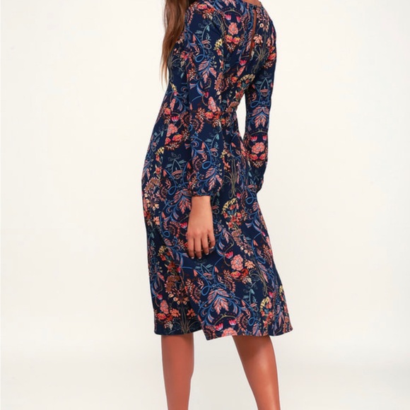 Lulus midi fall dress - Picture 3 of 3